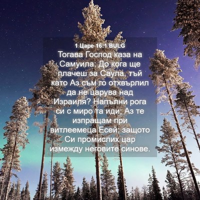 Picture 04 - 1 Царе 16:1 BULG - Тогава Господ каза на - Bible Verse Picture
