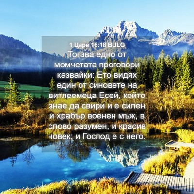 Picture 04 - 1 Царе 16:18 BULG - Тогава едно от момчетата - Bible Verse Picture