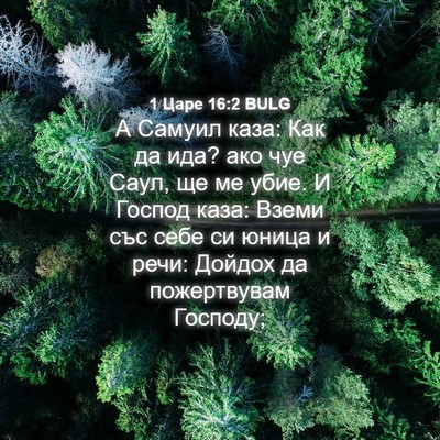Picture 04 - 1 Царе 16:2 BULG - А Самуил каза: Как да ида? - Bible Verse Picture