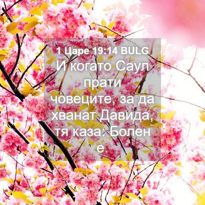 Picture 04 - 1 Царе 19:14 BULG - И когато Саул прати - Bible Verse Picture