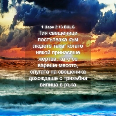 Picture 04 - 1 Царе 2:13 BULG - Тия свещеници постъпваха - Bible Verse Picture
