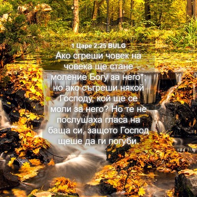 Picture 04 - 1 Царе 2:25 BULG - Ако сгреши човек на човека - Bible Verse Picture