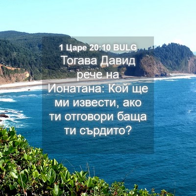 Picture 04 - 1 Царе 20:10 BULG - Тогава Давид рече на - Bible Verse Picture