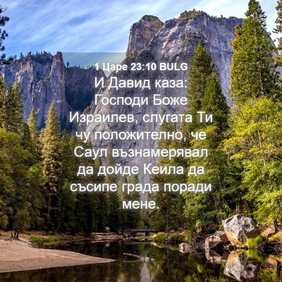 Picture 04 - 1 Царе 23:10 BULG - И Давид каза: Господи Боже - Bible Verse Picture