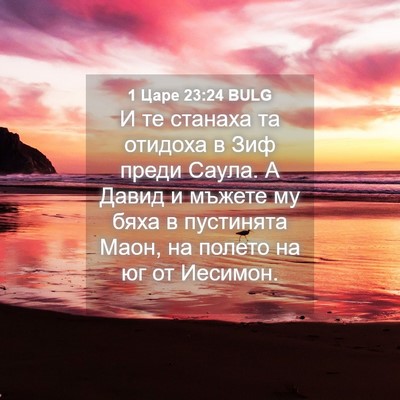 Picture 04 - 1 Царе 23:24 BULG - И те станаха та отидоха в - Bible Verse Picture