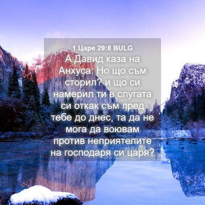 Picture 04 - 1 Царе 29:8 BULG - А Давид каза на Анхуса: Но - Bible Verse Picture