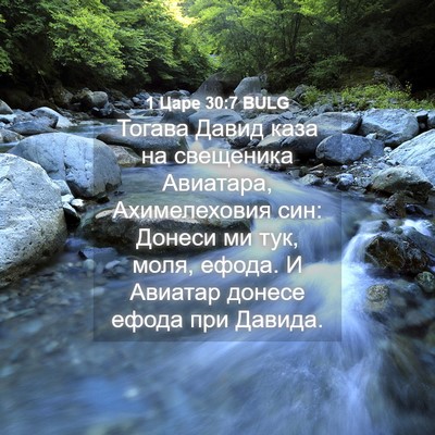 Picture 04 - 1 Царе 30:7 BULG - Тогава Давид каза на - Bible Verse Picture