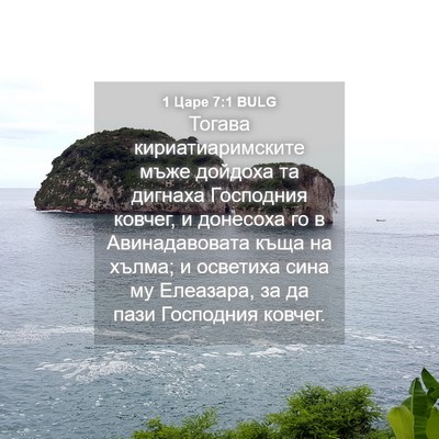 Picture 04 - 1 Царе 7:1 BULG - Тогава кириатиаримските - Bible Verse Picture
