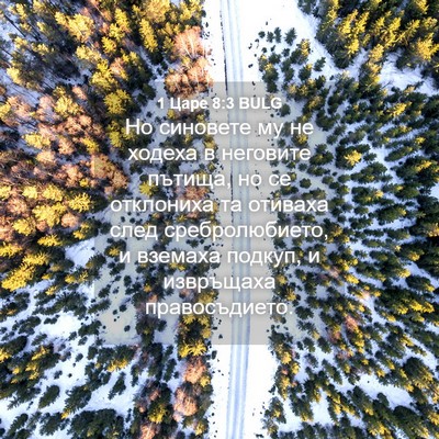 Picture 04 - 1 Царе 8:3 BULG - Но синовете му не ходеха в - Bible Verse Picture