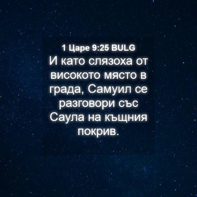 Picture 04 - 1 Царе 9:25 BULG - И като слязоха от високото - Bible Verse Picture