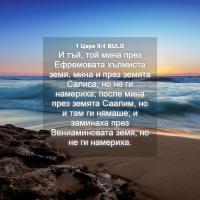 Picture 04 - 1 Царе 9:4 BULG - И тъй, той мина през - Bible Verse Picture