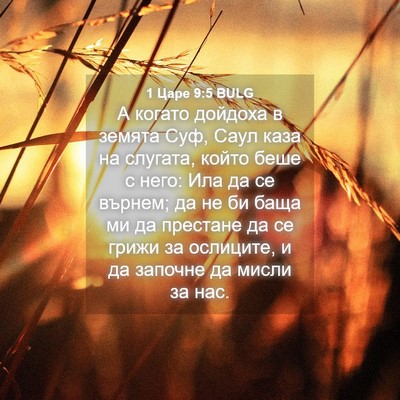 Picture 04 - 1 Царе 9:5 BULG - А когато дойдоха в земята - Bible Verse Picture