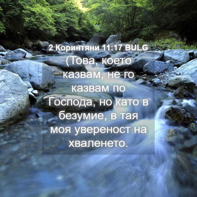 Picture 04 - 2 Коринтяни 11:17 BULG - (Това, което казвам, не го - Bible Verse Picture