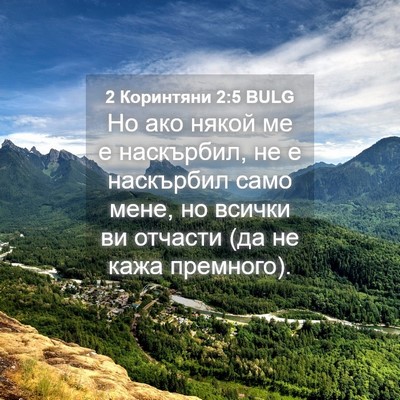 Picture 04 - 2 Коринтяни 2:5 BULG - Но ако някой ме е - Bible Verse Picture
