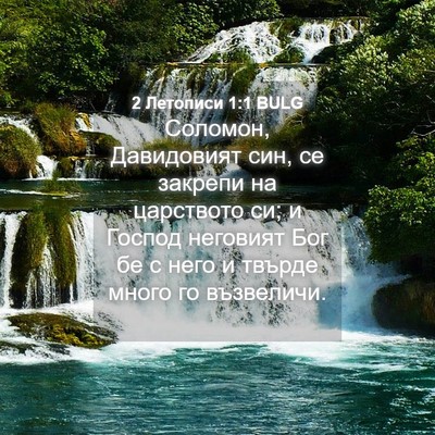 Picture 04 - 2 Летописи 1:1 BULG - Соломон, Давидовият син, се - Bible Verse Picture