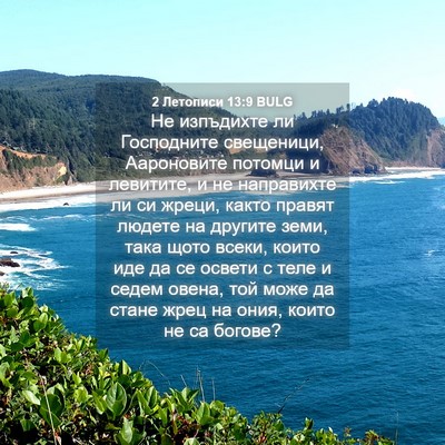 Picture 04 - 2 Летописи 13:9 BULG - Не изпъдихте ли Господните - Bible Verse Picture