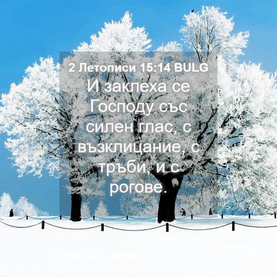 Picture 04 - 2 Летописи 15:14 BULG - И заклеха се Господу със - Bible Verse Picture