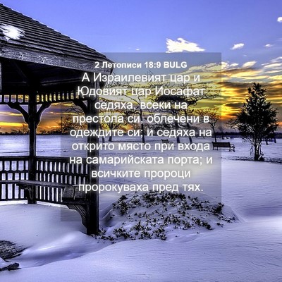 Picture 04 - 2 Летописи 18:9 BULG - А Израилевият цар и - Bible Verse Picture