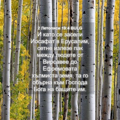 Picture 04 - 2 Летописи 19:4 BULG - И като се засели Иосафат в - Bible Verse Picture