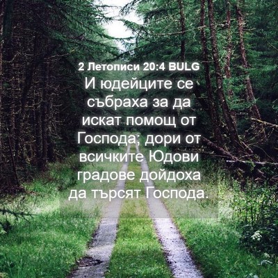 Picture 04 - 2 Летописи 20:4 BULG - И юдейците се събраха за да - Bible Verse Picture