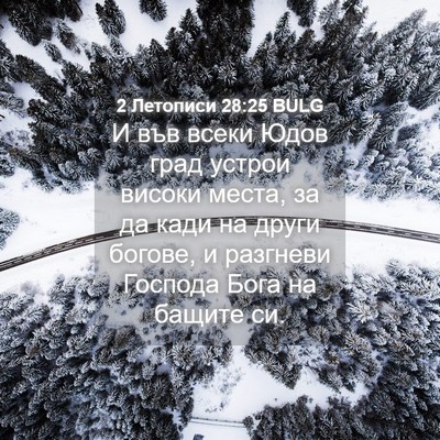 Picture 04 - 2 Летописи 28:25 BULG - И във всеки Юдов град - Bible Verse Picture