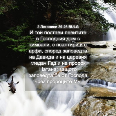 Picture 04 - 2 Летописи 29:25 BULG - И той постави левитите в - Bible Verse Picture