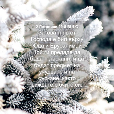 Picture 04 - 2 Летописи 29:8 BULG - Затова гняв от Господа е - Bible Verse Picture