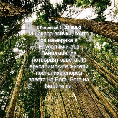 Picture 04 - 2 Летописи 34:32 BULG - И накара всички, които се - Bible Verse Picture