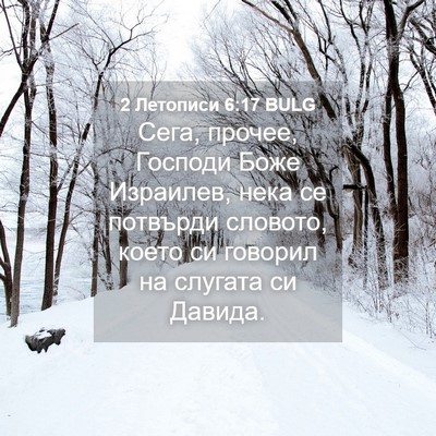 Picture 04 - 2 Летописи 6:17 BULG - Сега, прочее, Господи Боже - Bible Verse Picture