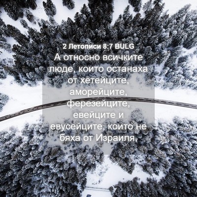 Picture 04 - 2 Летописи 8:7 BULG - А относно всичките люде, - Bible Verse Picture