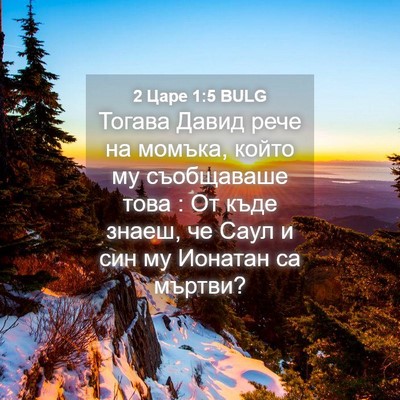 Picture 04 - 2 Царе 1:5 BULG - Тогава Давид рече на - Bible Verse Picture