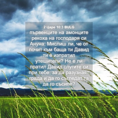 Picture 04 - 2 Царе 10:3 BULG - първенците на амонците - Bible Verse Picture