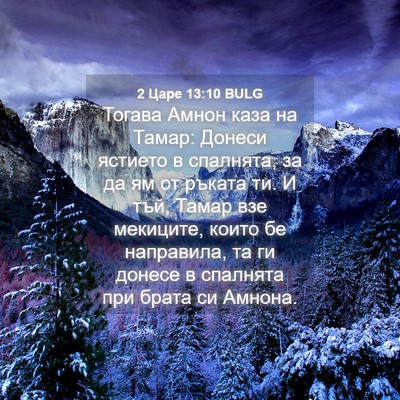 Picture 04 - 2 Царе 13:10 BULG - Тогава Амнон каза на Тамар: - Bible Verse Picture
