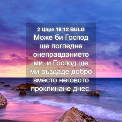 Picture 04 - 2 Царе 16:12 BULG - Може би Господ ще погледне - Bible Verse Picture
