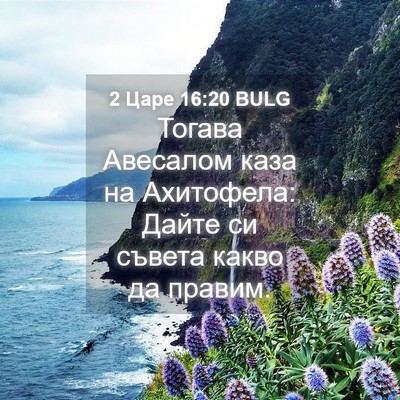 Picture 04 - 2 Царе 16:20 BULG - Тогава Авесалом каза на - Bible Verse Picture