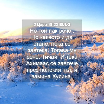 Picture 04 - 2 Царе 18:23 BULG - Но той пак рече : Но каквото - Bible Verse Picture