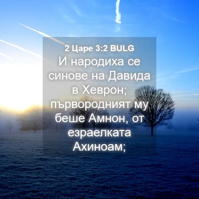 Picture 04 - 2 Царе 3:2 BULG - И народиха се синове на - Bible Verse Picture