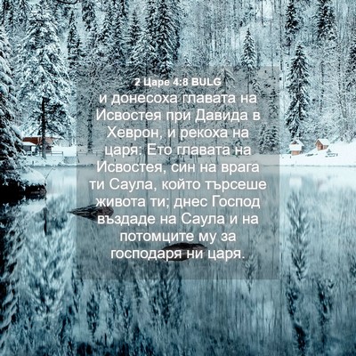 Picture 04 - 2 Царе 4:8 BULG - и донесоха главата на - Bible Verse Picture
