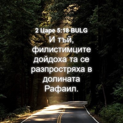 Picture 04 - 2 Царе 5:18 BULG - И тъй, филистимците - Bible Verse Picture