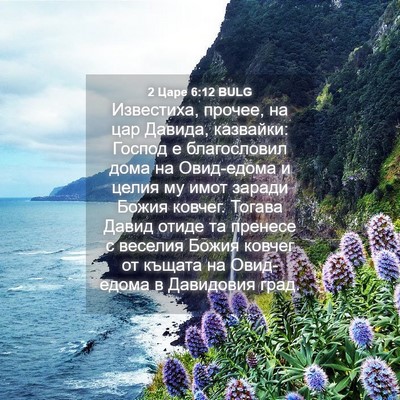 Picture 04 - 2 Царе 6:12 BULG - Известиха, прочее, на цар - Bible Verse Picture