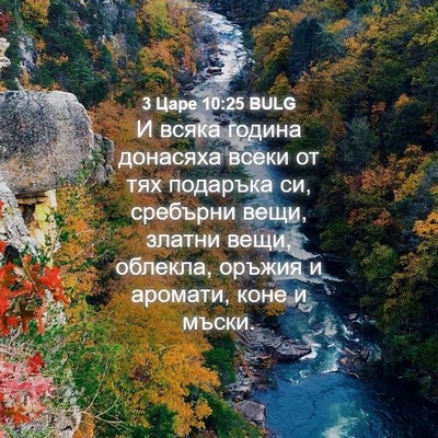 Picture 04 - 3 Царе 10:25 BULG - И всяка година донасяха - Bible Verse Picture