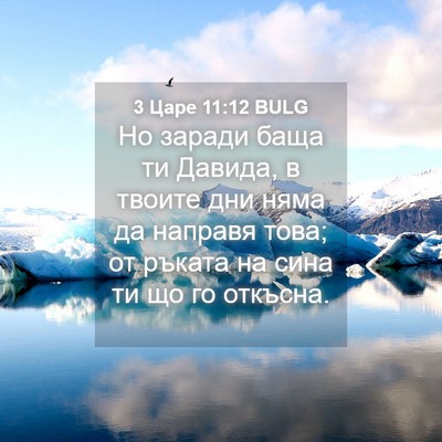 Picture 04 - 3 Царе 11:12 BULG - Но заради баща ти Давида, в - Bible Verse Picture