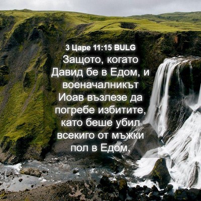 Picture 04 - 3 Царе 11:15 BULG - Защото, когато Давид бе в - Bible Verse Picture
