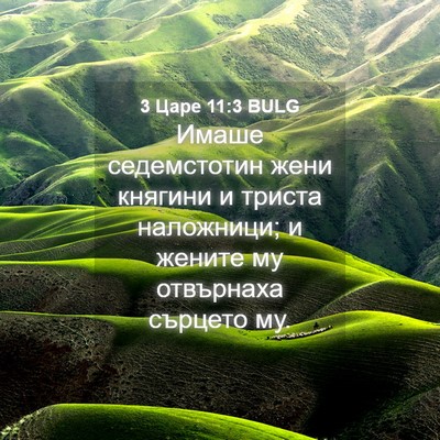 Picture 04 - 3 Царе 11:3 BULG - Имаше седемстотин жени - Bible Verse Picture