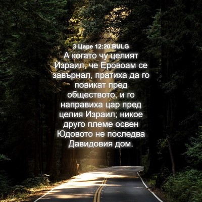 Picture 04 - 3 Царе 12:20 BULG - А когато чу целият Израил, - Bible Verse Picture