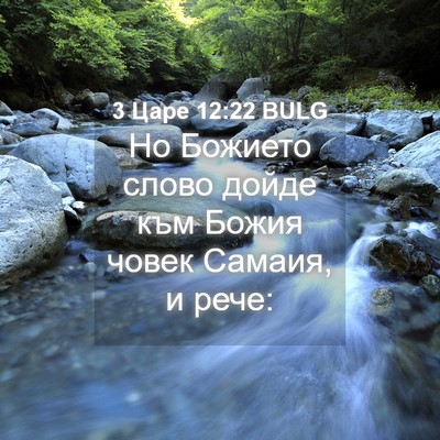 Picture 04 - 3 Царе 12:22 BULG - Но Божието слово дойде към - Bible Verse Picture
