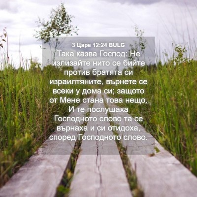 Picture 04 - 3 Царе 12:24 BULG - Така казва Господ: Не - Bible Verse Picture