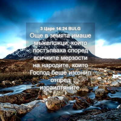 Picture 04 - 3 Царе 14:24 BULG - Още в земята имаше - Bible Verse Picture