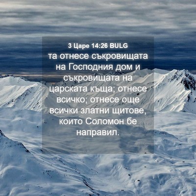 Picture 04 - 3 Царе 14:26 BULG - та отнесе съкровищата на - Bible Verse Picture