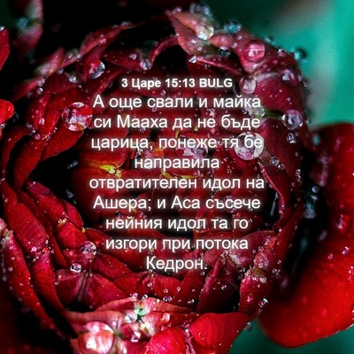 Picture 04 - 3 Царе 15:13 BULG - А още свали и майка си - Bible Verse Picture